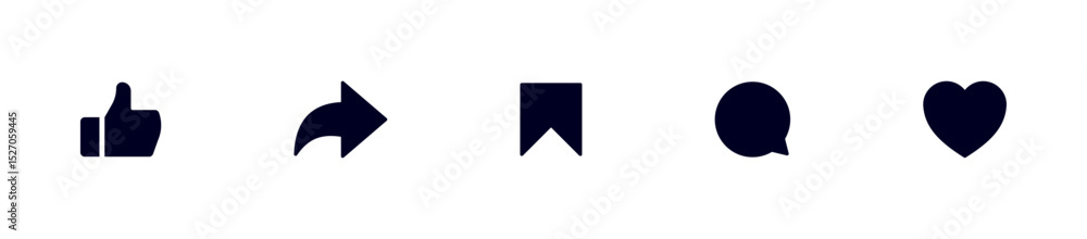 Like, comment, share icon buttons and Thumbs up and love heart flat icon , Social media notification icons. emoji post reactions - Add to favorite icon set. Vector illustration Like, comment, share icon buttons and Thumbs up and love heart flat icon , Social media notification icons. emoji post reactions - Add to favorite icon set. Vector illustration