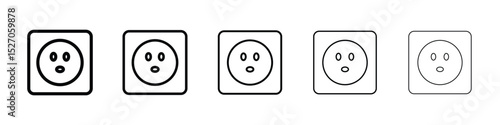 Socket icon vector collection. EPS 10
