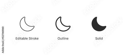 moon icon, dark night mode icon button, nightmode symbol daymode signs, Day night crescent half moon icon