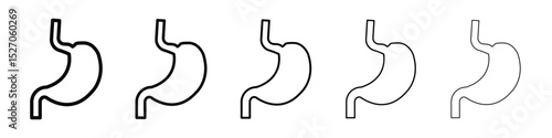 Stomach icon vector collection. EPS 10