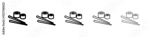 Sushi icon vector collection. EPS 10