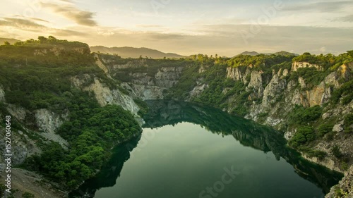Golden Hour Timelapse Over Grand Canyon in Chonburi