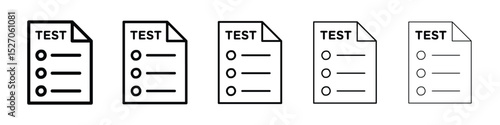 Test icon vector collection. EPS 10