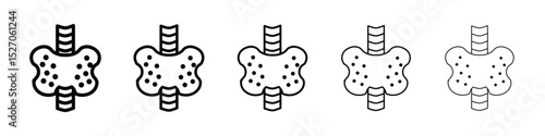 Thyroid icon vector collection. EPS 10