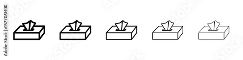 Tissue box icon vector collection. EPS 10
