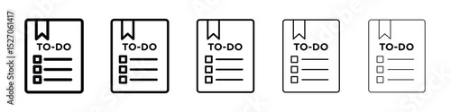 Todo list icon vector collection. EPS 10