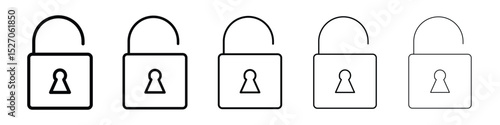 Unblocked icon vector collection. EPS 10