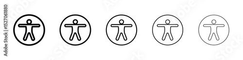 Universal access icon vector collection. EPS 10