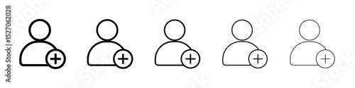 User add icon vector collection. EPS 10
