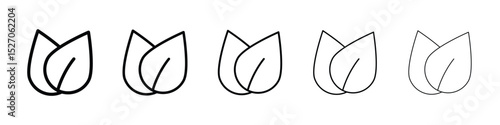 Vegan icon vector collection. EPS 10