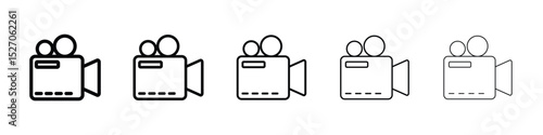 Video camera icon vector collection. EPS 10