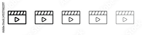 Video icon vector collection. EPS 10
