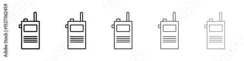 Walkie talkie icon vector collection. EPS 10