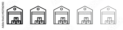 Warehouse icon vector collection. EPS 10