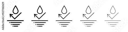 Waterproof icon vector collection. EPS 10