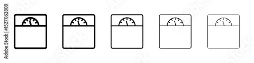 Weight scale icon vector collection. EPS 10