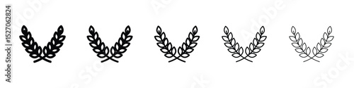 Wheat grain icon vector collection. EPS 10