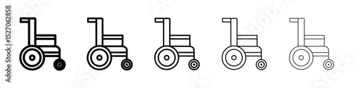 Wheelchair icon vector collection. EPS 10