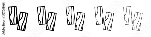 Wood board icon vector collection. EPS 10