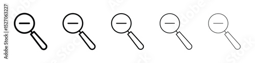 Zoom out icon vector collection. EPS 10
