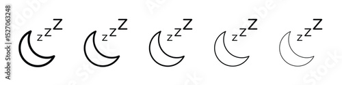 Zzz icon vector collection. EPS 10
