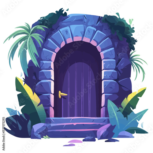 2D flat Hidden Chambers vector illustration, isolated on a white background.
