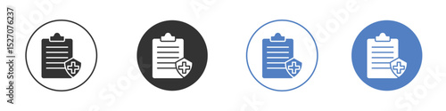 Life insurance icon vector. Logo Template illustration design