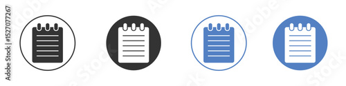 Memo Pad icon vector. Logo Template illustration design