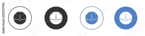 Meter icon vector. Logo Template illustration design