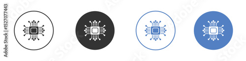 Microchip icon vector. Logo Template illustration design