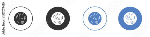 Microorganism icon vector. Logo Template illustration design