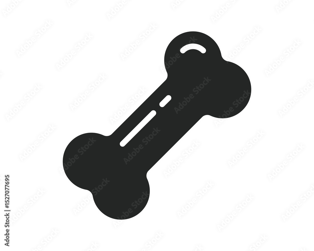A simple, bold icon of a bone, perfect for veterinary, pet care, or nutrition related projects. Symbolizes loyalty, reward, and simple pleasures. Versatile for apps or websites. A simple, bold icon of a bone, perfect for veterinary, pet care, or nutrition related projects. Symbolizes loyalty, reward, and simple pleasures. Versatile for apps or websites.