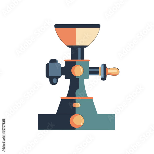 Grinders vector 2D flat illustration, isolated on a white background.