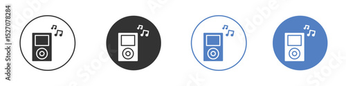 Mp3 Player icon vector. Logo Template illustration design