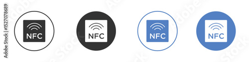 NFC icon vector. Logo Template illustration design