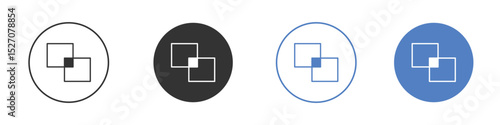 Object intersect icon vector. Logo Template illustration design