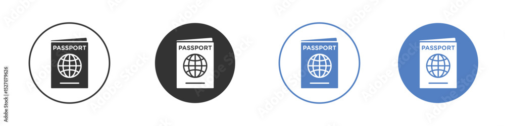 Passport icon vector. Logo Template illustration design Passport icon vector. Logo Template illustration design