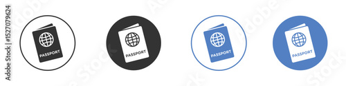Passport icon vector. Logo Template illustration design