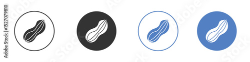 Peanut icon vector. Logo Template illustration design