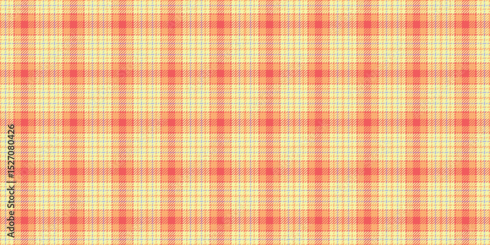 Vibrant pastel plaid pattern in warm orange and yellow hues.  Perfect for textile design, website backgrounds, or crafting projects.