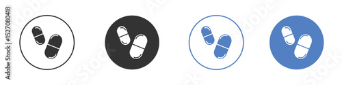 Pill icon vector. Logo Template illustration design