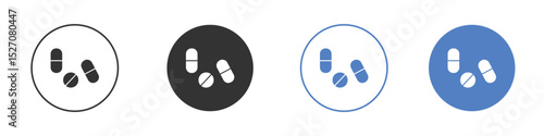 Pills icon vector. Logo Template illustration design