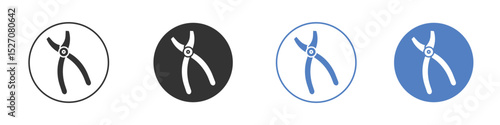 Pliers icon vector. Logo Template illustration design
