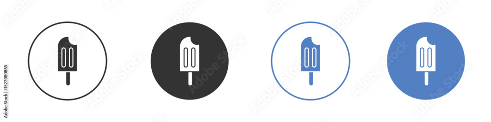 Fototapeta premium Popsicle icon vector. Logo Template illustration design