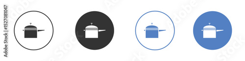 pressure cooker icon vector. Logo Template illustration design