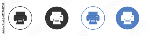 Printer icon vector. Logo Template illustration design