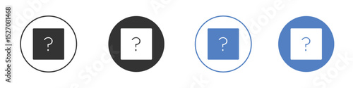 Question icon vector. Logo Template illustration design