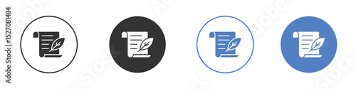 Quill icon vector. Logo Template illustration design