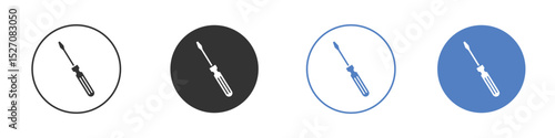 Screwdriver icon vector. Logo Template illustration design