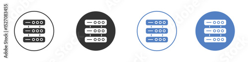 Server icon vector. Logo Template illustration design